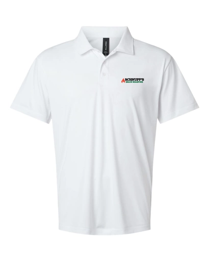 Variant Image for 41800 - AllPro Men's Pro-Lock Performance Polo - SGR LC/Sleeve - Black 4C - E - Website Schnupp's Grain Roasting