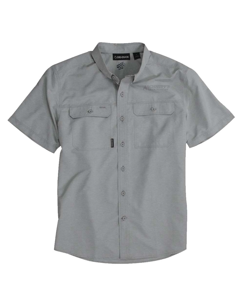 Variant Image for 4445 - DRI DUCK Men's Crossroad Woven Short Sleeve Shirt - SGR -Tone on Tone E - Website Schnupp's Grain Roasting