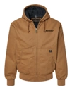 Variant Image for 5020 - DRI DUCK Men's Cheyenne Boulder Cloth™ Hooded Jacket with Tricot Quilt Lining - SGR - LC/Sleeve - Black 1C - E - Website Schnupp's Grain Roasting