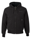 Variant Image for 5020T - DRI DUCK Men's Tall Cheyenne Boulder Cloth™ Hooded Jacket with Tricot Quilt Lining - SGR -Tone on Tone E - Website Schnupp's Grain Roasting