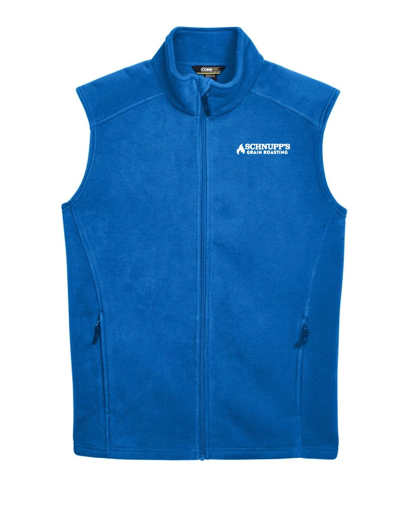 Variant Image for 88191 - CORE365 Men's Journey Fleece Vest - SGR - LC/Sleeve - White 1C - E - Website Schnupp's Grain Roasting