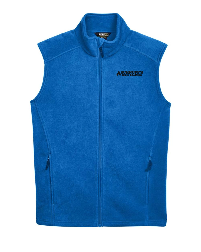 Variant Image for 88191 - CORE365 Men's Journey Fleece Vest - SGR - LC/Sleeve - Black 1C - E - Website Schnupp's Grain Roasting