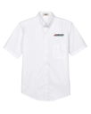 Variant Image for 88194 - CORE365 Men's Optimum Short Sleeve Twill Dress Shirt - SGR LC/Sleeve - Black 4C - E - Website Schnupp's Grain Roasting