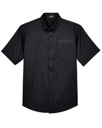 Variant Image for 88194T - CORE365 Men's Tall Optimum Short Sleeve Twill Dress Shirt - SGR -Tone on Tone E - Website Schnupp's Grain Roasting