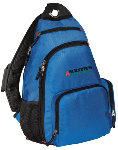 Variant Image for BG112 - Port Authority® Sling Pack - SGR LC/Sleeve - Black 4C - E - Website Schnupp's Grain Roasting