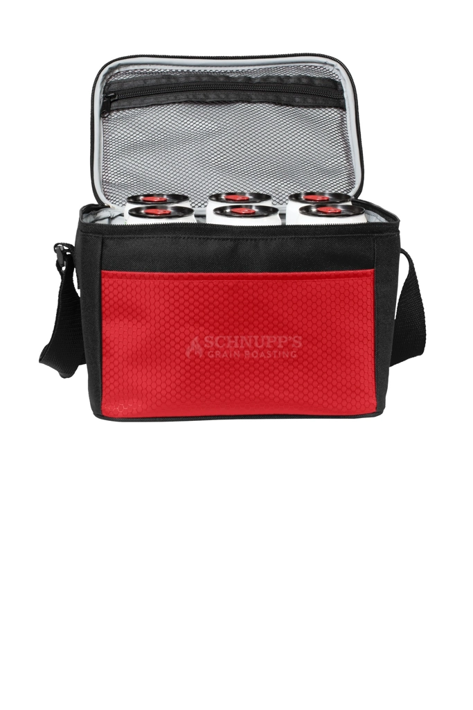 Variant Image for BG512 - Port Authority® 6-Can Cube Cooler - SGR -Tone on Tone E - Website Schnupp's Grain Roasting