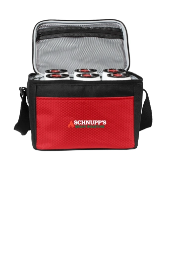 Variant Image for BG512 - Port Authority® 6-Can Cube Cooler - SGR LC/Sleeve - White 4C E - Website Schnupp's Grain Roasting