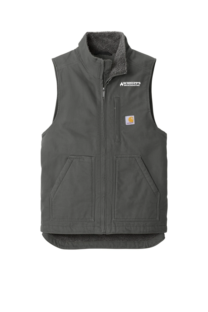 Variant Image for CT104277 - Carhartt® Sherpa-Lined Mock Neck Vest - SGR - LC/Sleeve - White 1C - E - Website Schnupp's Grain Roasting