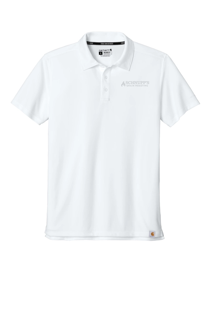 Variant Image for CT106899 - Carhartt Force® Sun Defender™ Polo - SGR -Tone on Tone E - Website Schnupp's Grain Roasting