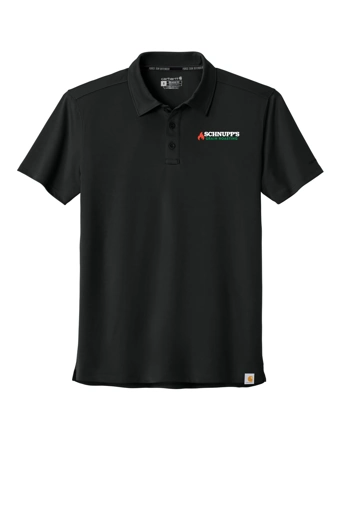 Variant Image for CT106899 - Carhartt Force® Sun Defender™ Polo - SGR LC/Sleeve - White 4C E - Website Schnupp's Grain Roasting