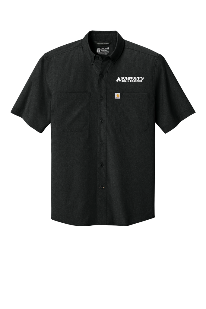 Variant Image for CT107107 - Carhartt Force® Sun Defender™ Short Sleeve Shirt - SGR - LC/Sleeve - White 1C - E - Website Schnupp's Grain Roasting