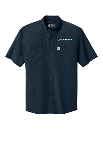 Variant Image for CT107107 - Carhartt Force® Sun Defender™ Short Sleeve Shirt - SGR LC/Sleeve - White 4C E - Website Schnupp's Grain Roasting