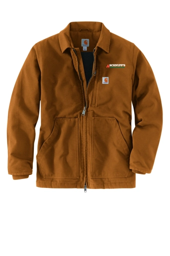 Variant Image for CTT104293 - Carhartt® Tall Sherpa-Lined Coat - SGR LC/Sleeve - White 4C E - Website Schnupp's Grain Roasting