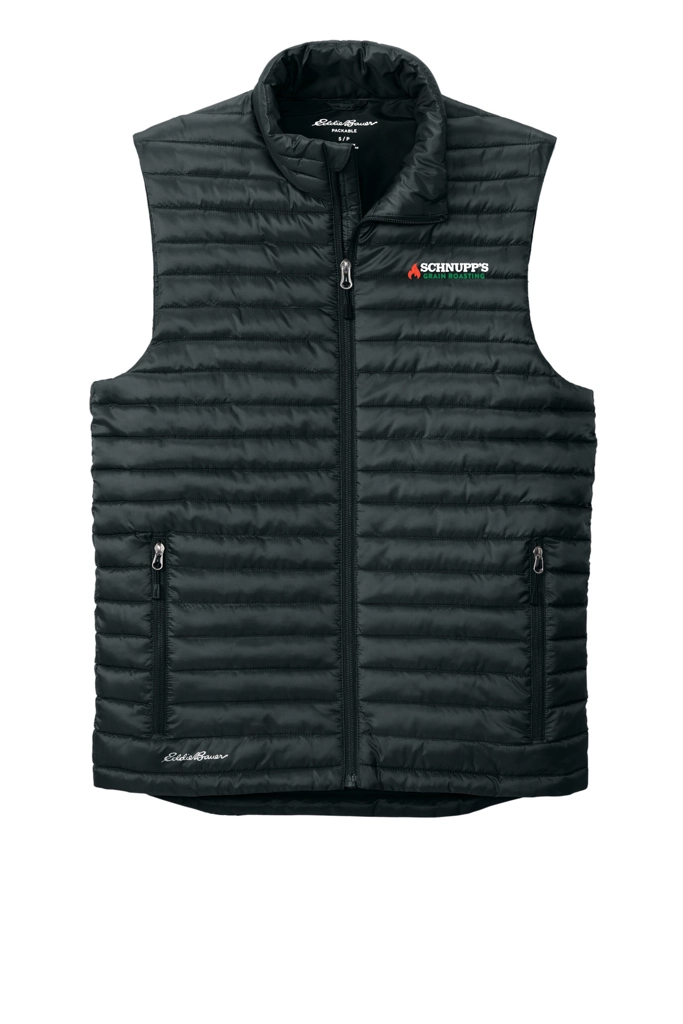 Variant Image for EB516 - Eddie Bauer® Packable Quilted Vest - SGR LC/Sleeve - White 4C E - Website Schnupp's Grain Roasting