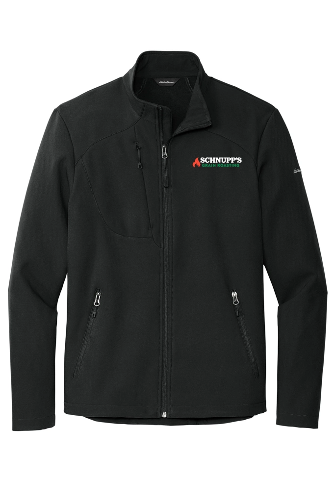 Variant Image for EB544 - Eddie Bauer® Stretch Soft Shell Jacket - SGR LC/Sleeve - White 4C E - Website Schnupp's Grain Roasting