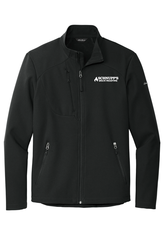 Variant Image for EB544 - Eddie Bauer® Stretch Soft Shell Jacket - SGR - LC/Sleeve - White 1C - E - Website Schnupp's Grain Roasting