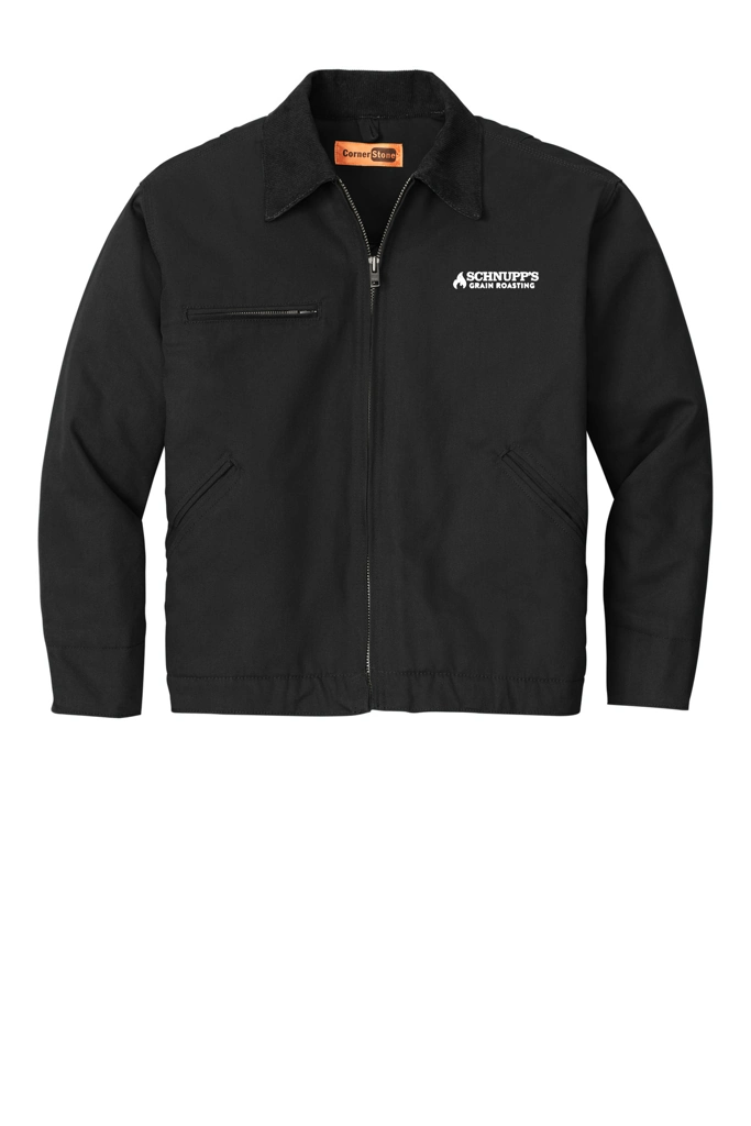 Variant Image for J763 - CornerStone® Duck Cloth Work Jacket - SGR - LC/Sleeve - White 1C - E - Website Schnupp's Grain Roasting