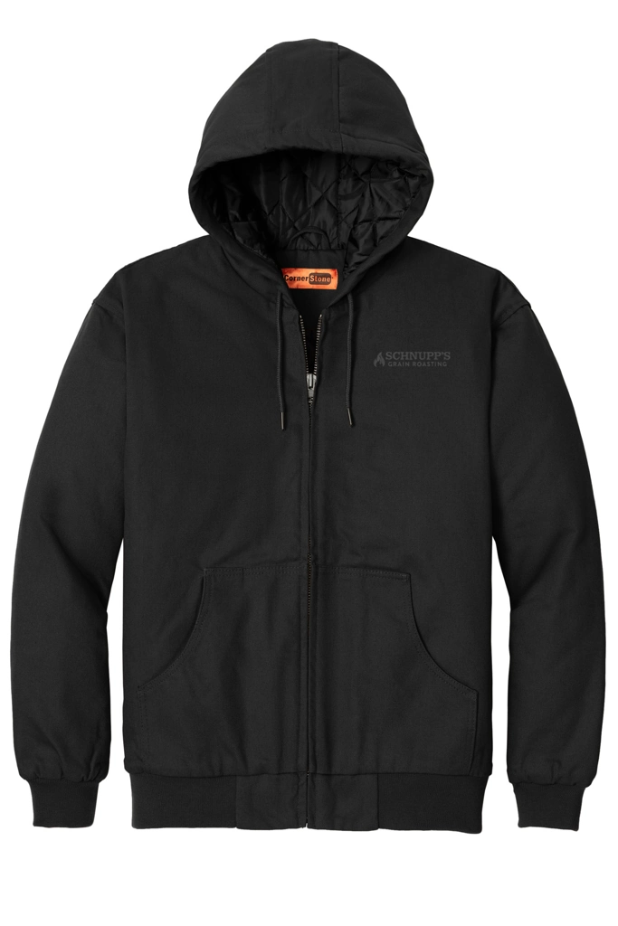 Variant Image for J763H - CornerStone® Duck Cloth Hooded Work Jacket - SGR -Tone on Tone E - Website Schnupp's Grain Roasting