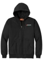 Variant Image for J763H - CornerStone® Duck Cloth Hooded Work Jacket - SGR LC/Sleeve - White 4C E - Website Schnupp's Grain Roasting