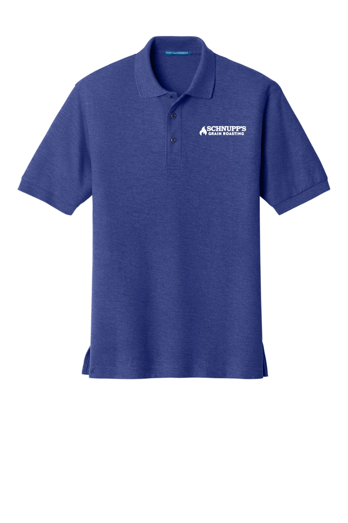 Variant Image for K500 - Port Authority® Silk Touch™ Polo - SGR - LC/Sleeve - White 1C - E - Website Schnupp's Grain Roasting