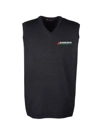 Variant Image for M415 - Harriton Men's Pilbloc™ V-Neck Sweater Vest - SGR LC/Sleeve - White 4C E - Website Schnupp's Grain Roasting