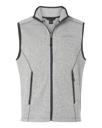Variant Image for NE731 - North End Men's Jasper Jacquard Fleece Vest - SGR -Tone on Tone E - Website Schnupp's Grain Roasting