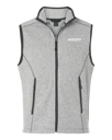 Variant Image for NE731 - North End Men's Jasper Jacquard Fleece Vest - SGR - LC/Sleeve - White 1C - E - Website Schnupp's Grain Roasting