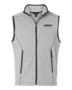 Variant Image for NE731 - North End Men's Jasper Jacquard Fleece Vest - SGR - LC/Sleeve - Black 1C - E - Website Schnupp's Grain Roasting