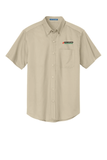 Variant Image for S508 - Port Authority® Short Sleeve Easy Care Shirt - SGR LC/Sleeve - Black 4C - E - Website Schnupp's Grain Roasting