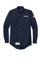 Variant Image for SLU2 Bulwark® EXCEL FR® ComforTouch® Dress Uniform Shirt - SGR - LC/Sleeve - White 1C - E - Website Schnupp's Grain Roasting