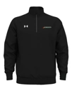 Variant Image for 1386016 - Under Armour - Men's Rival Fleece Quarter-Zip Pullover - SGR LC/Back - White 4C - D - Website Schnupp's Grain Roasting