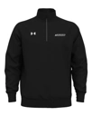 Variant Image for 1386016 - Under Armour - Men's Rival Fleece Quarter-Zip Pullover - SGR LC/Back - White 1C - D - Website Schnupp's Grain Roasting