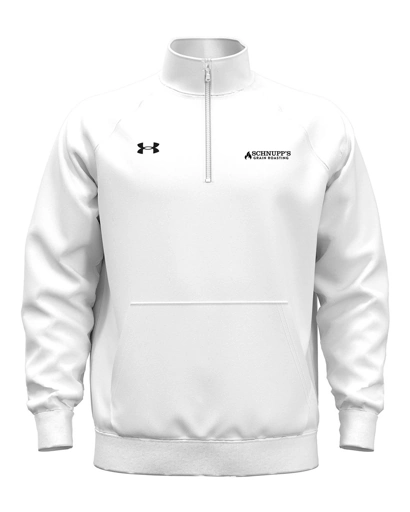 Variant Image for 1386016 - Under Armour - Men's Rival Fleece Quarter-Zip Pullover - SGR LC/Back - Black 1C -D - Website Schnupp's Grain Roasting