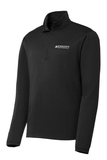 Variant Image for ST357 - Sport-Tek® PosiCharge® Competitor™ 1/4-Zip Pullover. - SGR LC/Back - White 1C - D - Website Schnupp's Grain Roasting