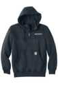 Variant Image for CT100617 - Carhartt® Rain Defender® Paxton Heavyweight Hooded Zip Mock Sweatshirt - SGR LC/Back - White 1C - D - Website Schnupp's Grain Roasting