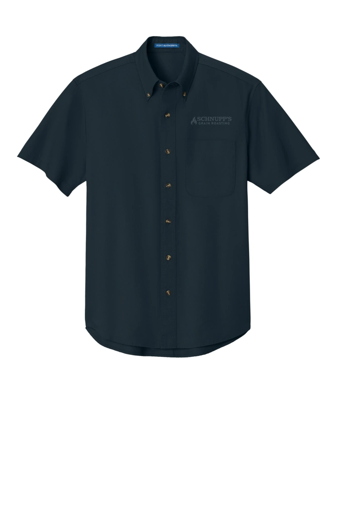 Variant Image for S500T - Port Authority® Short Sleeve Twill Shirt - SGR -Tone on Tone E - Website Schnupp's Grain Roasting