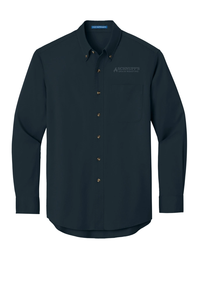 Variant Image for S600T - Port Authority® Long Sleeve Twill Shirt - SGR -Tone on Tone E - Website Schnupp's Grain Roasting