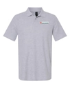 Variant Image for 64800 - Gildan® Softstyle® Pique Polo - SGR LC/Sleeve - White 4C E - Website Schnupp's Grain Roasting