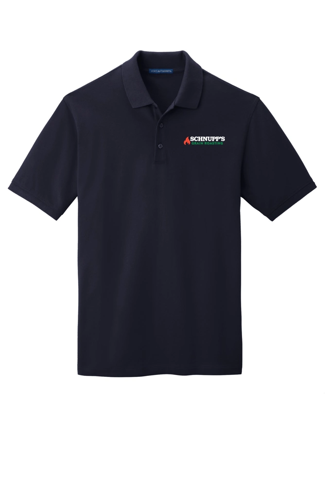 Variant Image for TK8000 -  Port Authority® Tall EZCotton® Polo - SGR LC/Sleeve - White 4C E - Website Schnupp's Grain Roasting