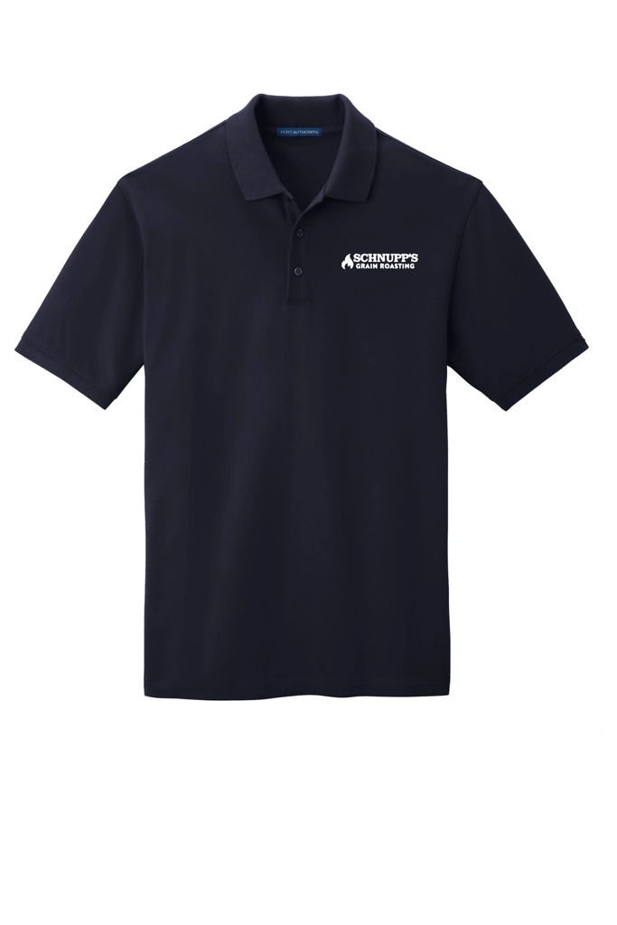 Variant Image for TK8000 -  Port Authority® Tall EZCotton® Polo - SGR - LC/Sleeve - White 1C - E - Website Schnupp's Grain Roasting