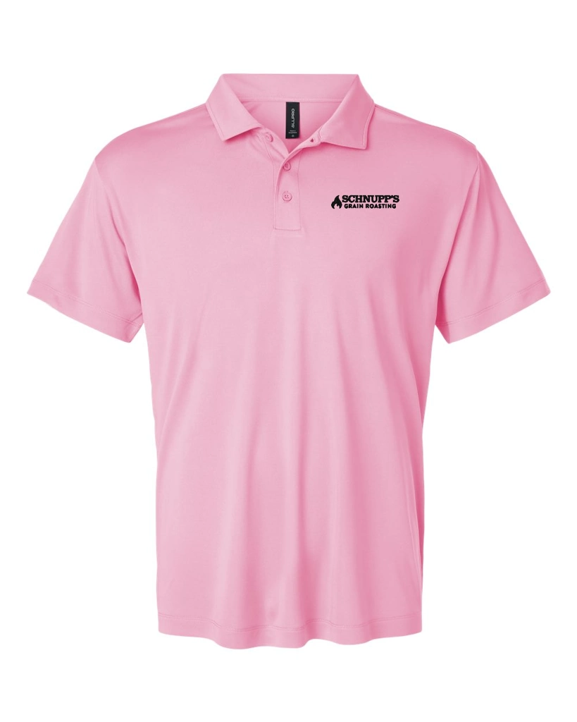 Variant Image for 41800 - AllPro Men's Pro-Lock Performance Polo - SGR - LC/Sleeve - Black 1C - E - Website Schnupp's Grain Roasting