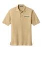 Variant Image for TLK500 - Port Authority® Tall Silk Touch™ Polo - SGR LC/Sleeve - White 4C E - Website Schnupp's Grain Roasting