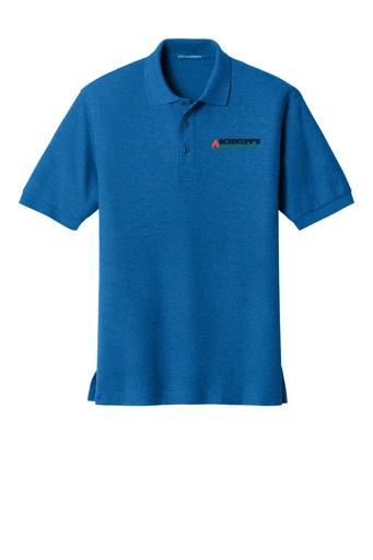 Variant Image for TLK500 - Port Authority® Tall Silk Touch™ Polo - SGR LC/Sleeve - Black 4C - E - Website Schnupp's Grain Roasting