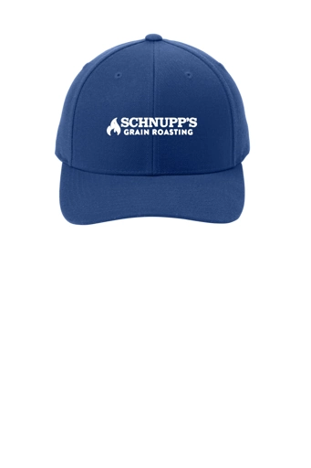 Variant Image for STC43 - Sport-Tek® YP Classics® Curve Bill Snapback Cap - SGR Hat FF - White 1C - E - Website Schnupp's Grain Roasting