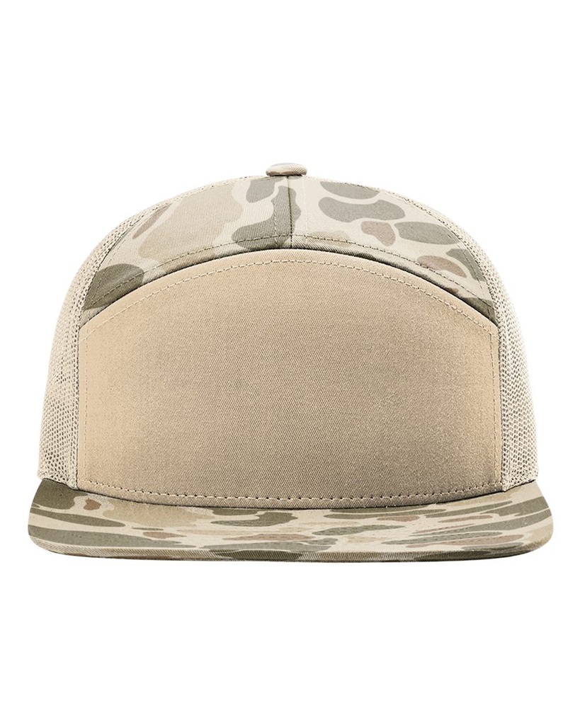 168P - Richardson Printed Seven-Panel Trucker Cap
